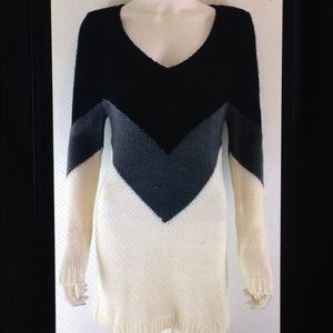 COPY - 💋Tobi Chevron Stripe Long Sleeve Knit Sweater Top